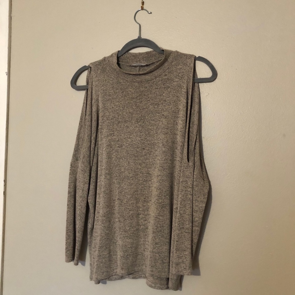 Open-Shoulder Sweater
